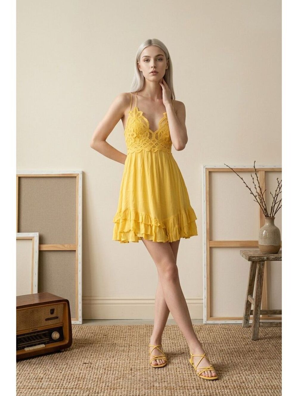 378. Free People One Adella Lace Dress
